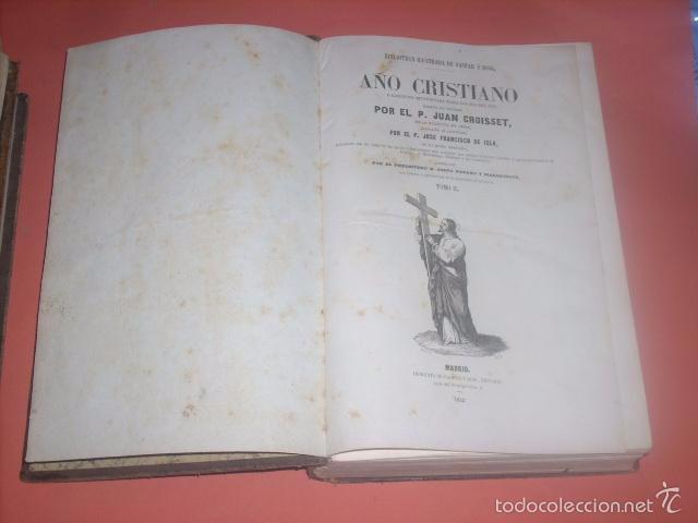 Libros: A&ntilde;o Cristiano, 4 tomos, 1.852 - Foto 3