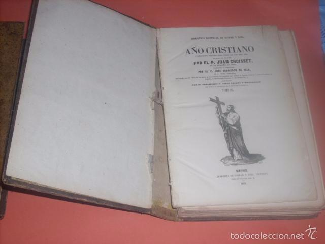 Libros: A&ntilde;o Cristiano, 4 tomos, 1.852 - Foto 6