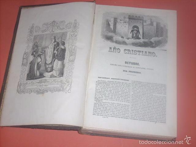 Libros: A&ntilde;o Cristiano, 4 tomos, 1.852 - Foto 9