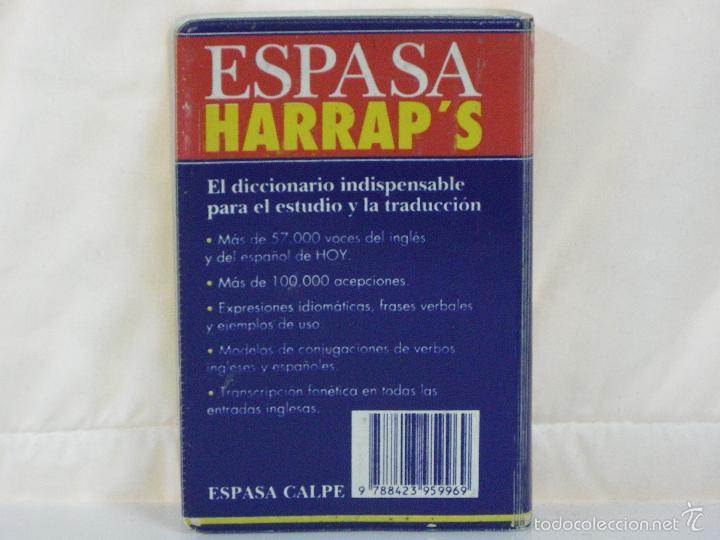 Libros: DICCIONARIO MINI INGL&Eacute;S / ESPA&Ntilde;OL  ESPASA HARRAPS *** ESPASA CALPE *** - Foto 2