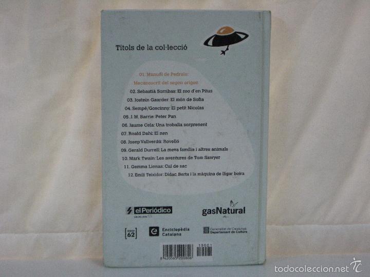 Libros: MECANOSCRIT DEL SEGON ORIGEN *** Manuel de Pedrolo *** - Foto 2