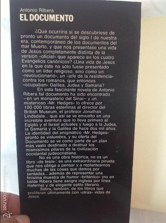 Libros: EL DOCUMENTO Antonio Rivera - Foto 2