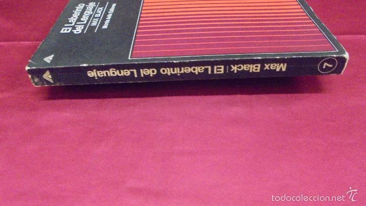Libros: EL LABERINTO DEL LENGUAJE. MAX BLACK. MONTE AVILA EDITORES. 1968. - Foto 6