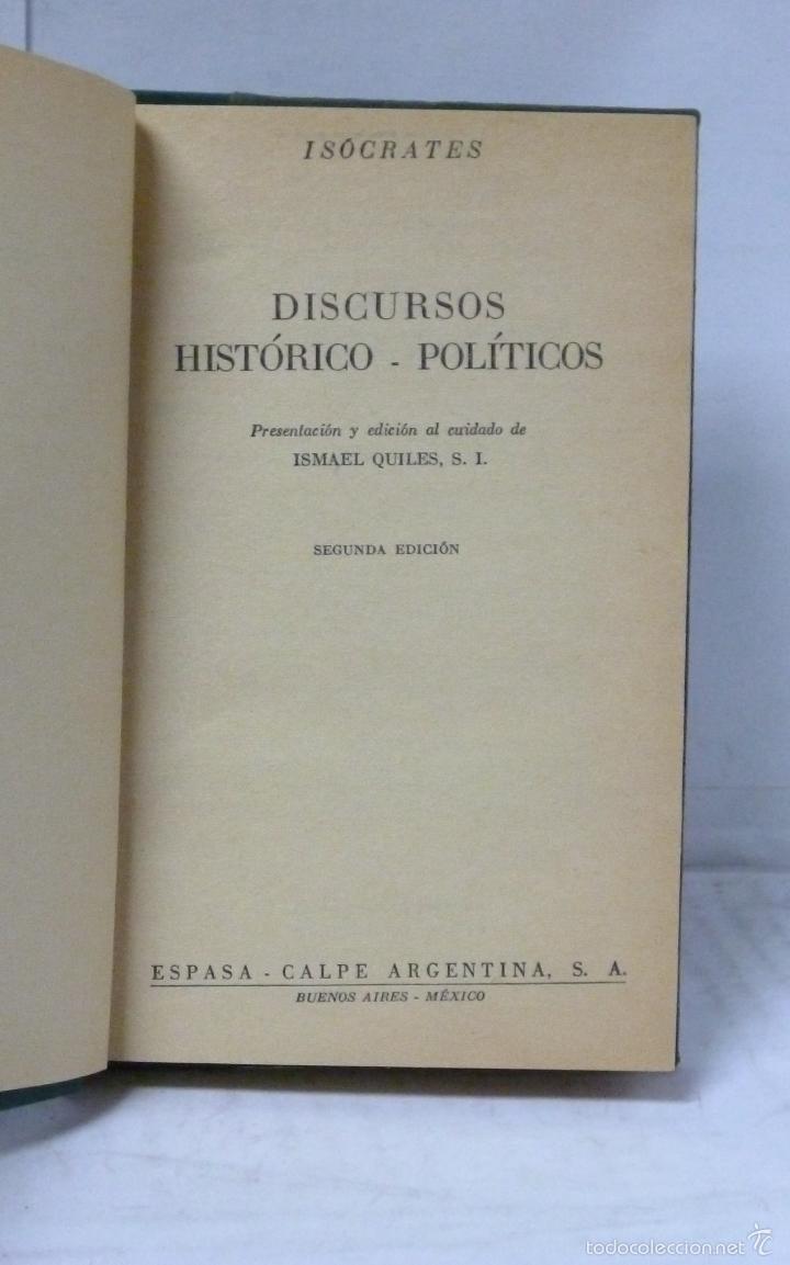Libros: DISCURSOS HISTORICO-POLITICOS - Isocrates - Foto 2
