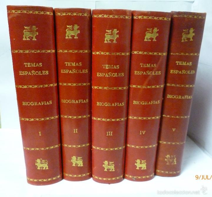 books: TEMAS ESPA&Ntilde;OLES BIOGRAFIAS 5 TOMOS