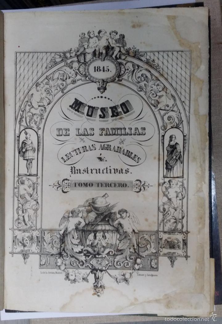Libros: MUSEO DE LAS FAMILIAS. LECTURAS AGRADABLES E INSTRUCTIVAS. TOMO TERCERO () - Foto 1