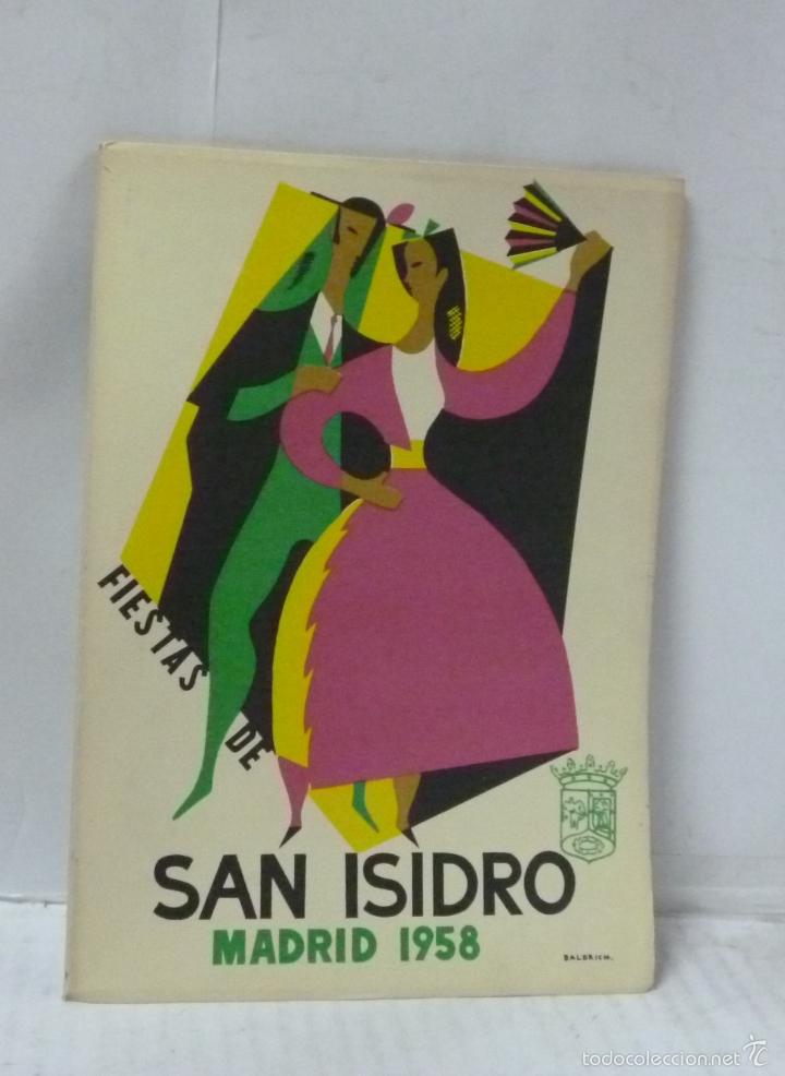 Libros: FIESTAS DE SAN ISIDRO 1958. PROGRAMA OFICIAL - Foto 1