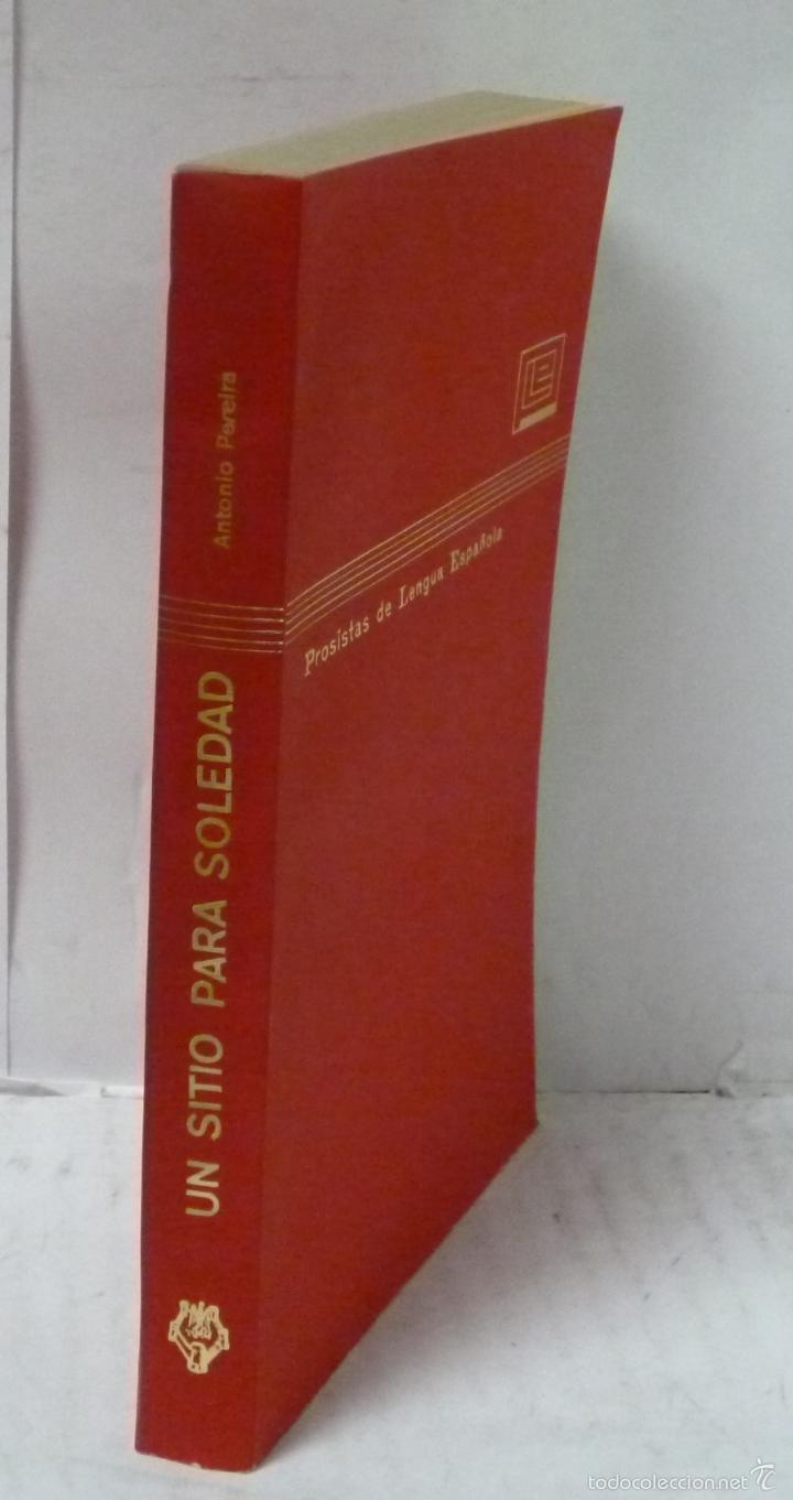 Libros: UN SITIO PARA SOLEDAD - Pereira, antonio - Foto 1
