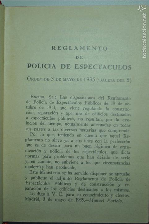 Libros: Espect&aacute;culos p&uacute;blicos 4 edici&oacute;n Gongora 1962 - Foto 3