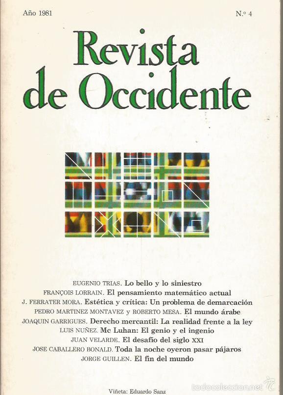 Libros: REVISTA DE OCCIDENTE 4 1981 - Varios Autores - Foto 1