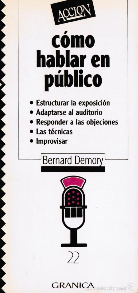 Libros: Bernard Demory: C&oacute;mo hablar en p&uacute;blico - Foto 1