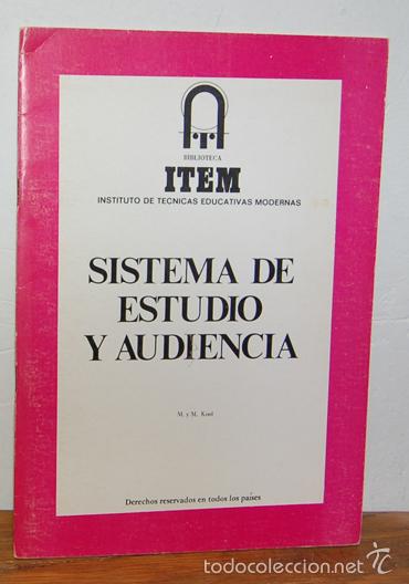 Libros: SISTEMA DE ESTUDIO Y AUDIENCIA - M. y M. KOST - Foto 1
