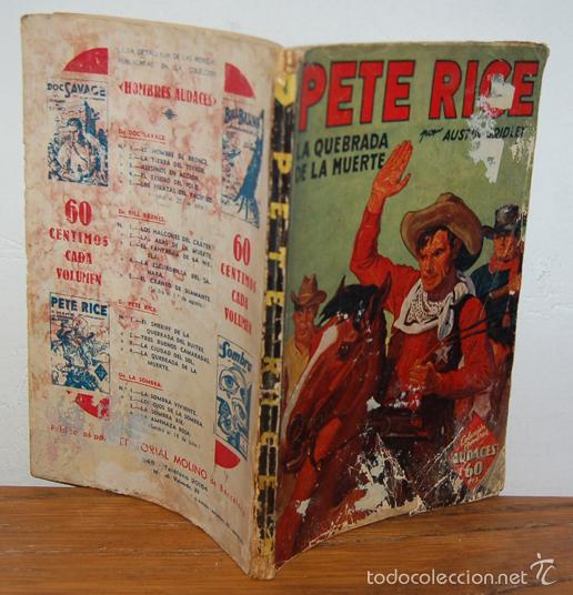 Libros: Pete Rice. LA QUEBRADA DE LA MUERTE - AUSTIN GRIDLEY - Foto 2