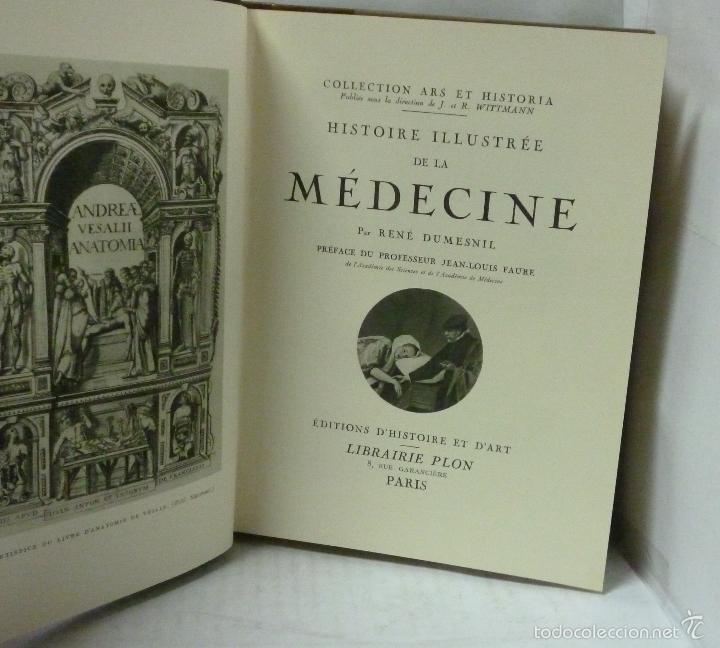 Libros: HISTOIRE ILLUSTREE DE LA MEDECINE. ( Texto en franc&eacute;s) - Dumesnil, Rene - Foto 2