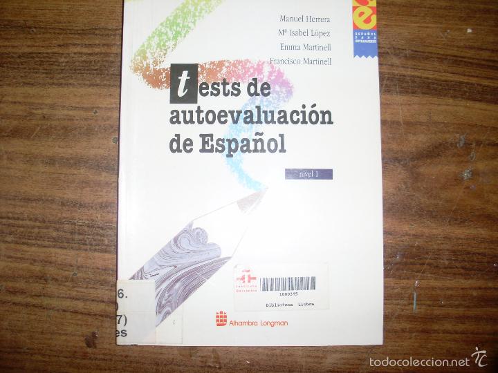 Libros: Test de autoevaluaci&oacute;n de Espa&ntilde;ol. - Foto 1
