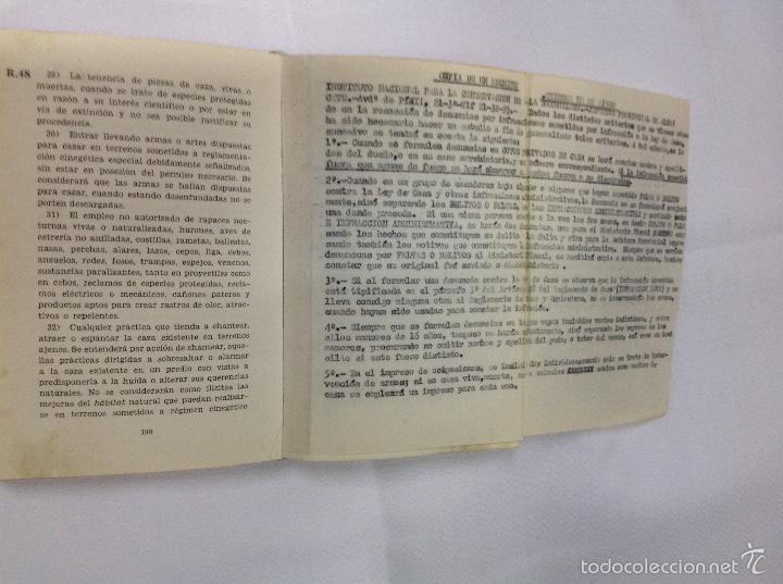 Libros: LEY Y REGLAMENTO DE CAZA .  COLECCION TEXTOS LEGALES - Foto 5