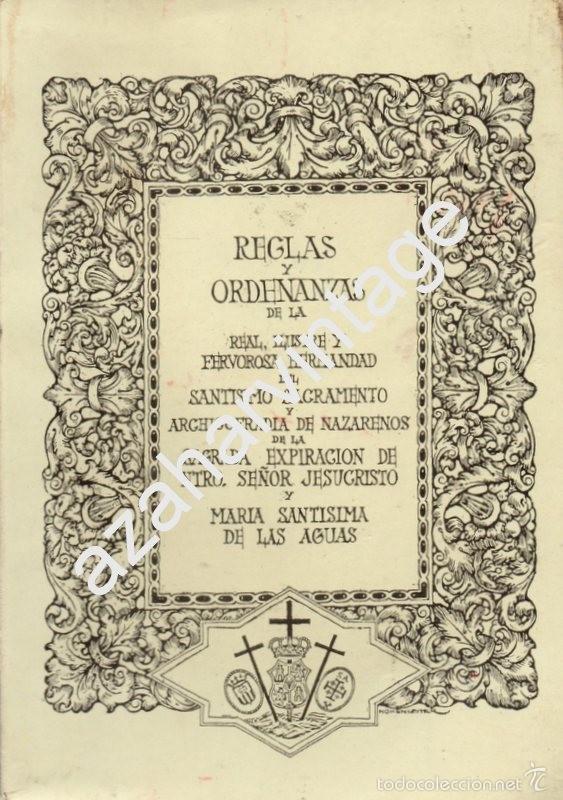 Libros: SEMANA SANTA DE SEVILLA,1987, REGLAS DE LA HERMANDAD DEL MUSEO