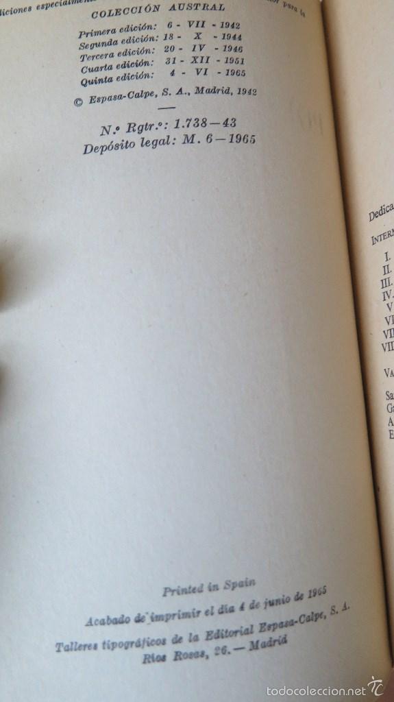 Libros: 1965.- POEMA DEL OTO&Ntilde;O. RUBEN DARIO. AUSTRAL - Foto 2