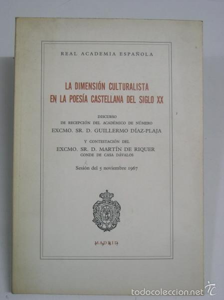 Libri di seconda mano: LA DIMENSION CULTURALISTA EN LA POESIA CASTELLANA DEL SIGLO XX