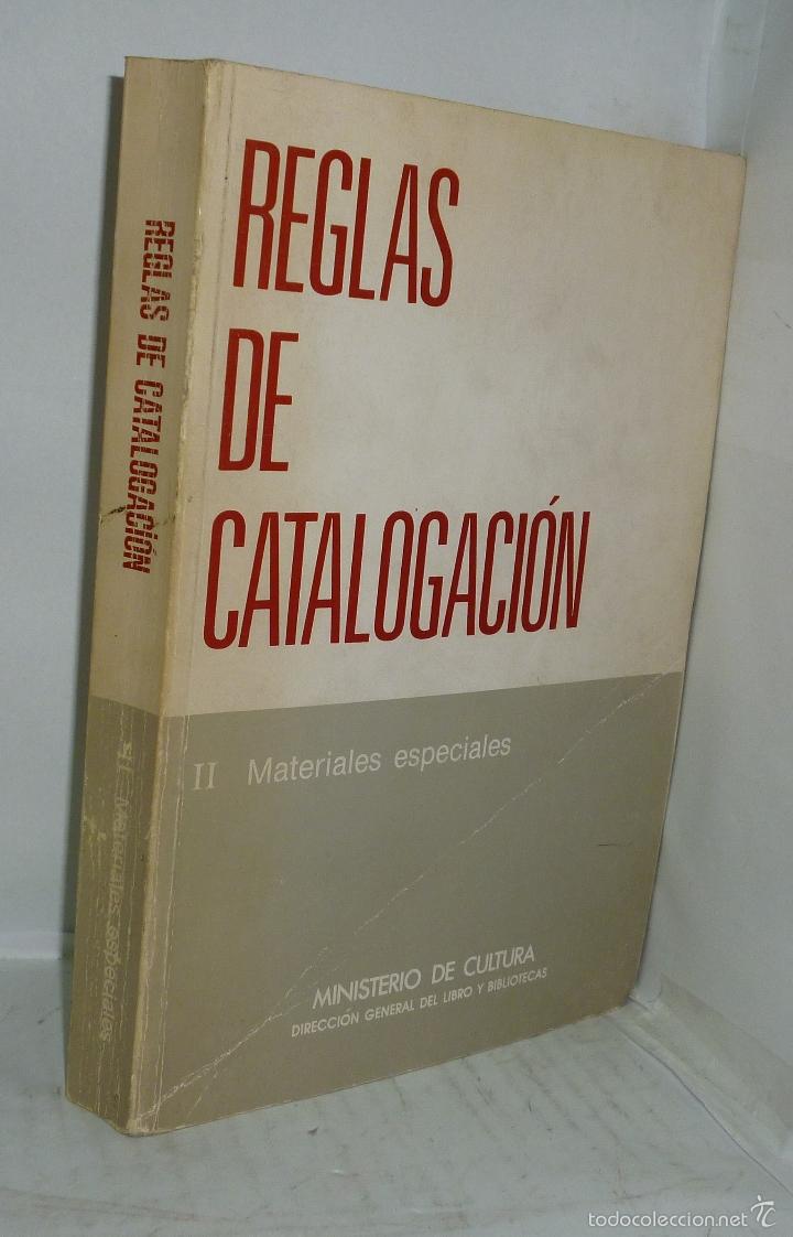 Libri di seconda mano: REGLAS DE CATALOGACION II . MATERIALES ESPECIALES