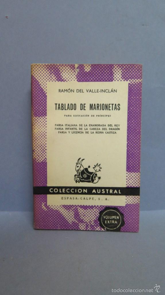 Libros: 1961.- TABLADO DE MARIONETAS. VALLE INCLAN. AUSTRAL - Foto 1