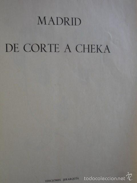 Libros: MADRID DE CORTE A CHEKA CONDE DE FOXA.1938.428 PG 1&ordf; ED - Foto 1