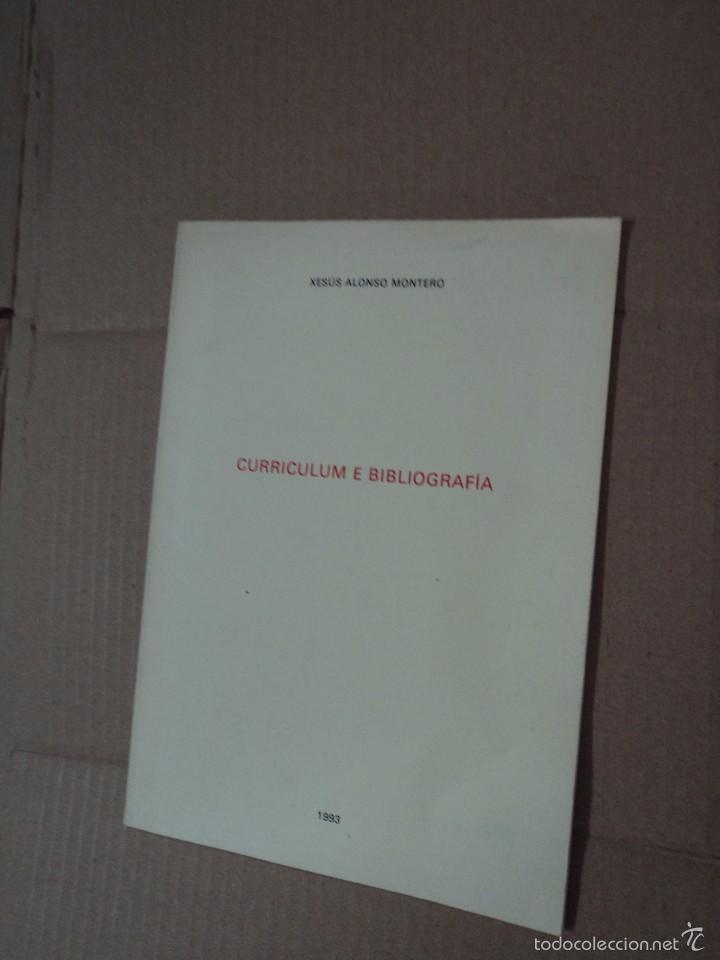 Libros: Curriculum e Bibliograf&iacute;a - Xes&uacute;s Alonso Montero - Foto 1