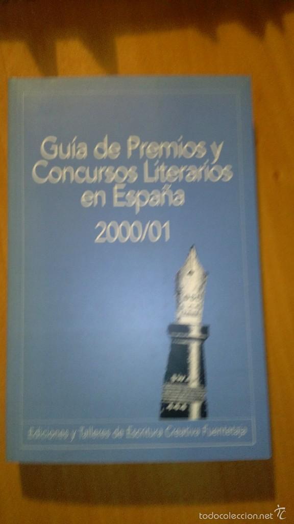 Libros: GUIA DE PREMIOS Y CONCURSOS LITERARIOS EN ESPA&Ntilde;A -2000 / 01 - Foto 1