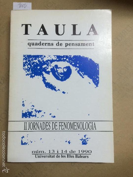 Libros: TAULA, QUADERNS DE PENSAMENT, N. 13 y 14, 1990 - Foto 1