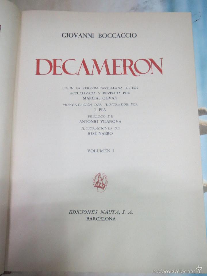 Libros: DECAMERON GIOVANNI BOCCACCIO,EDICIONES NAUTA. - Foto 2