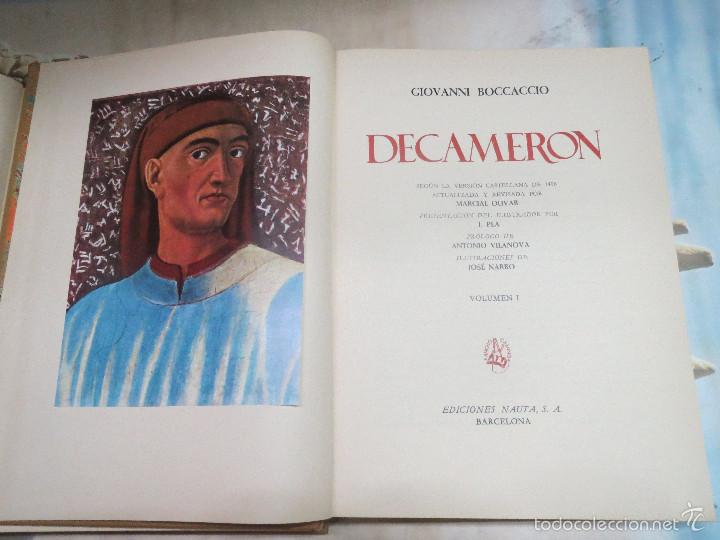 Libros: DECAMERON GIOVANNI BOCCACCIO,EDICIONES NAUTA. - Foto 3