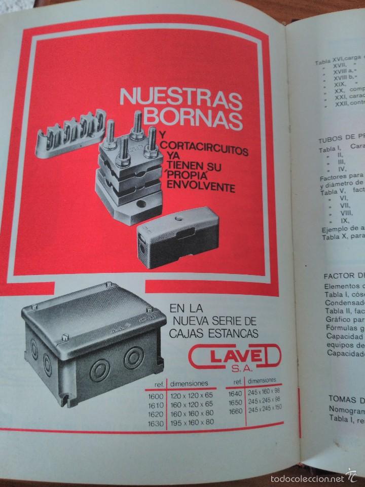 Libros: TABLAS Y FORMULAS PRACTICAS PARA ELECTROTECNICOS . 1972 - Foto 4