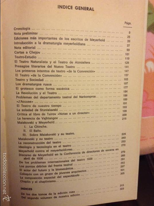 Libros: Comunicaci&oacute;n. Textos te&oacute;ricos Volumen 1 - Meyerhold - - Foto 2