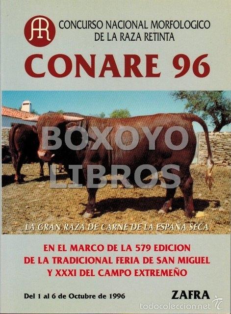 Livres: CONARE 96. Concurso Nacional Morfol&oacute;gico de la Raza Retinta: 1-6 de Octubre de 1996