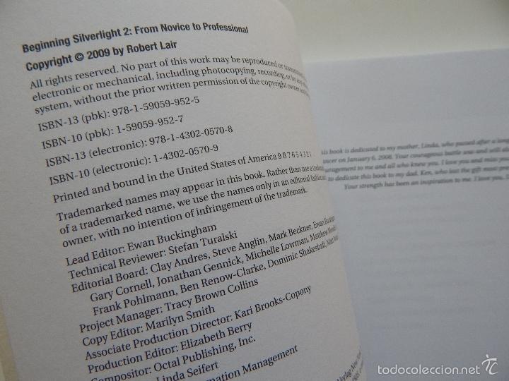 Libros: Beginning Silverlight 2. From novice to professional - Robert Lair - Foto 4