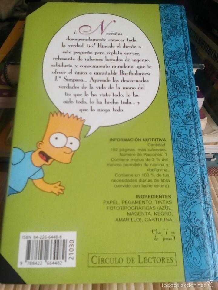Libros: Gu&iacute;a para la vida - Bart Simpson - Con la colaboraci&oacute;n de Matt Groening - Foto 2