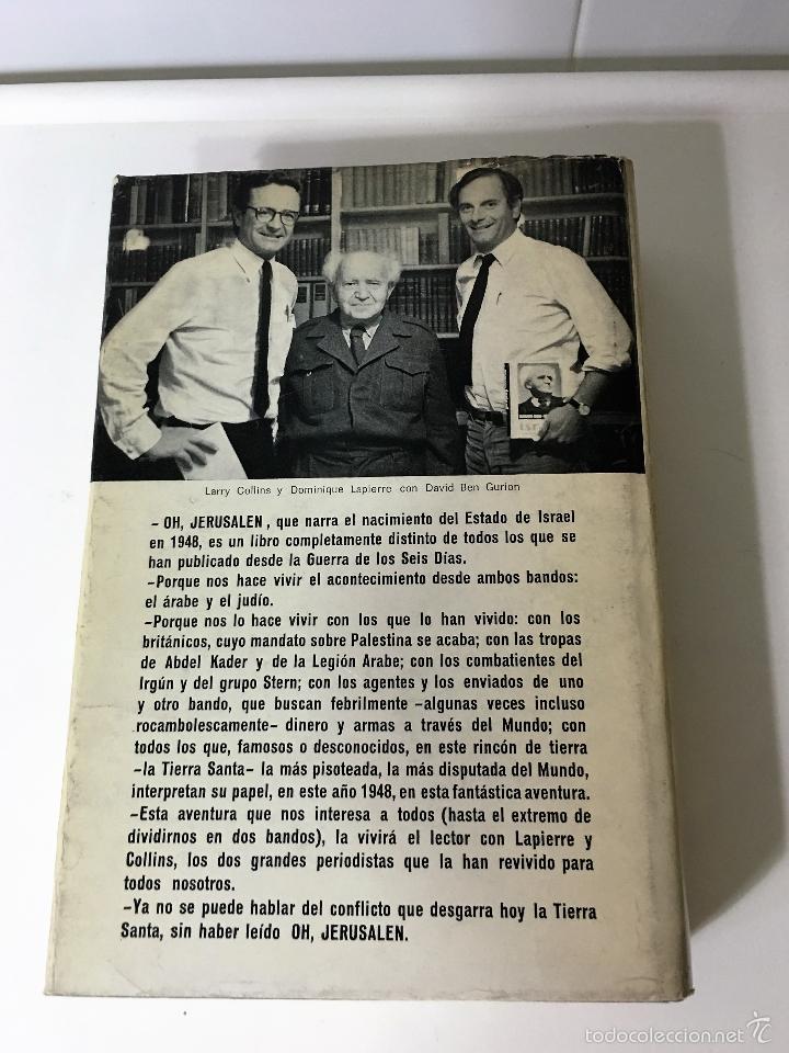 Libros: OH JERUSALEN de Dominique Lapierre y Larry Collins - Foto 2