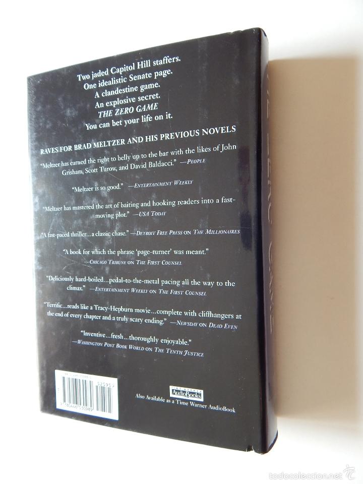 Libros: The zero game - Brad Meltzer 2004 - Foto 2