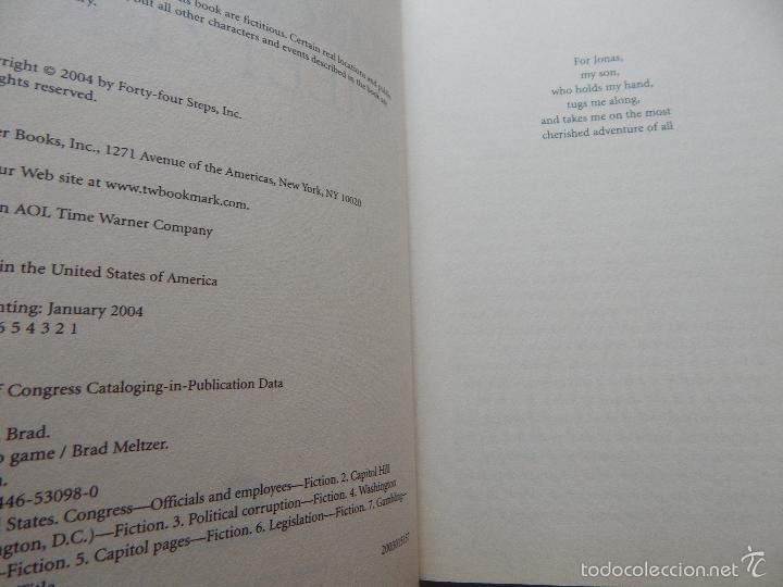 Libros: The zero game - Brad Meltzer 2004 - Foto 6