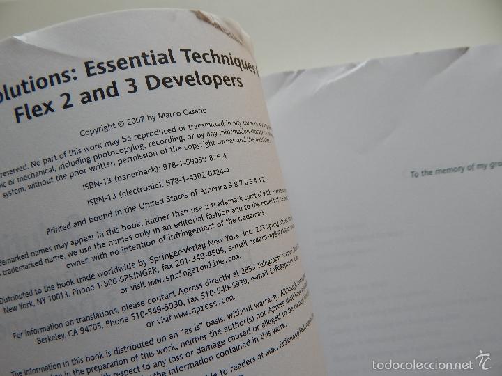 Libros: Flex Solutions Essential Techniques for Flex 2 and 3 Developers - Marco Casario - Foto 7