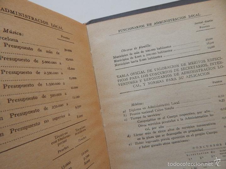 Libros: Reglamento de Funcionarios de Administraci&oacute;n Local. Edici&oacute;n Oficial - 1952 - Foto 7