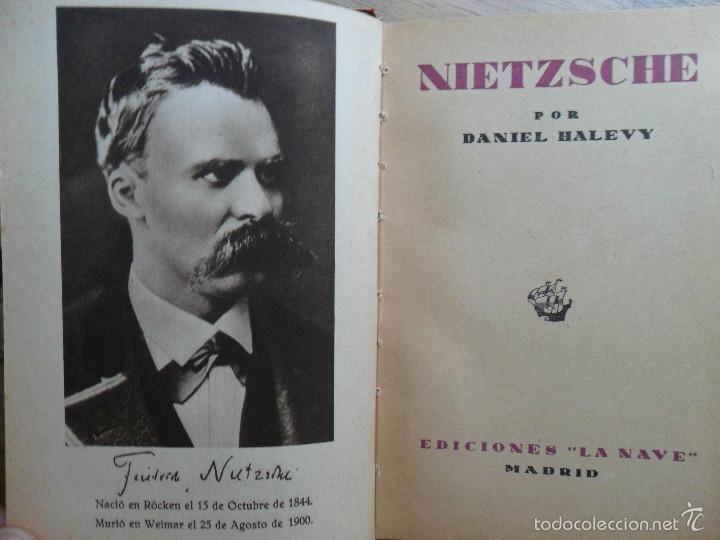 Libros: Nietzsche. Daniel Halevy. Ediciones La Nave 1942 - Foto 1