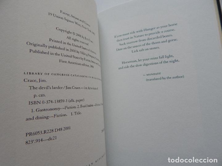 Libros: The Devil  s Larder - Jim Crace - Foto 6