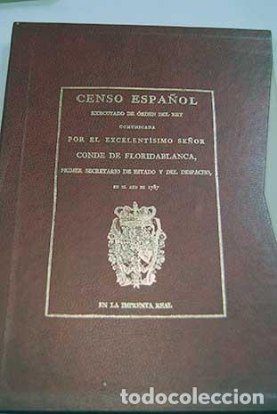 Libros: Censo espa&ntilde;ol executado de orden del Rey - Foto 1