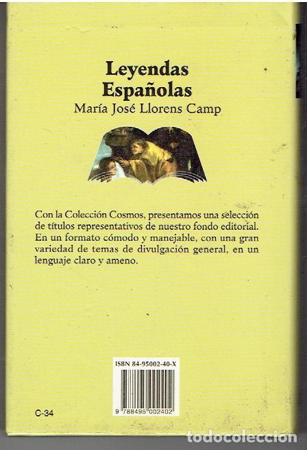 Libros: LEYENDAS ESPA&Ntilde;OLAS - MARIA JOS&Eacute; LLORENS CAMP - Foto 2