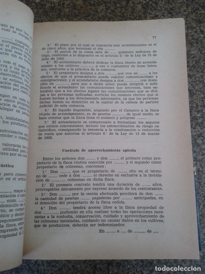 Libros: FORMULARIO DE CONTRATOS, DOCUMENTOS Y ESCRITOS -- 3&ordf; EDIDICION -- EDICIONES GINER - 1963 -- - Foto 3