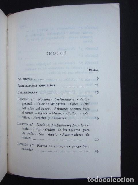 Libros: Arturo G. Spick: Bridge. Tratado elemental, Arimany, 1944 - Foto 6