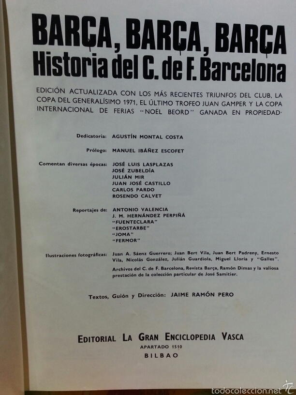 Libros: BAR&Ccedil;A BAR&Ccedil;A BAR&Ccedil;A HISTORIA DEL C. DE F. BARCELONA - Foto 6