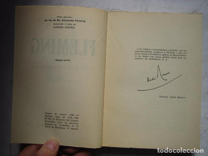 Libros: Fleming por Andr&eacute; Maurois 1963 - Foto 3