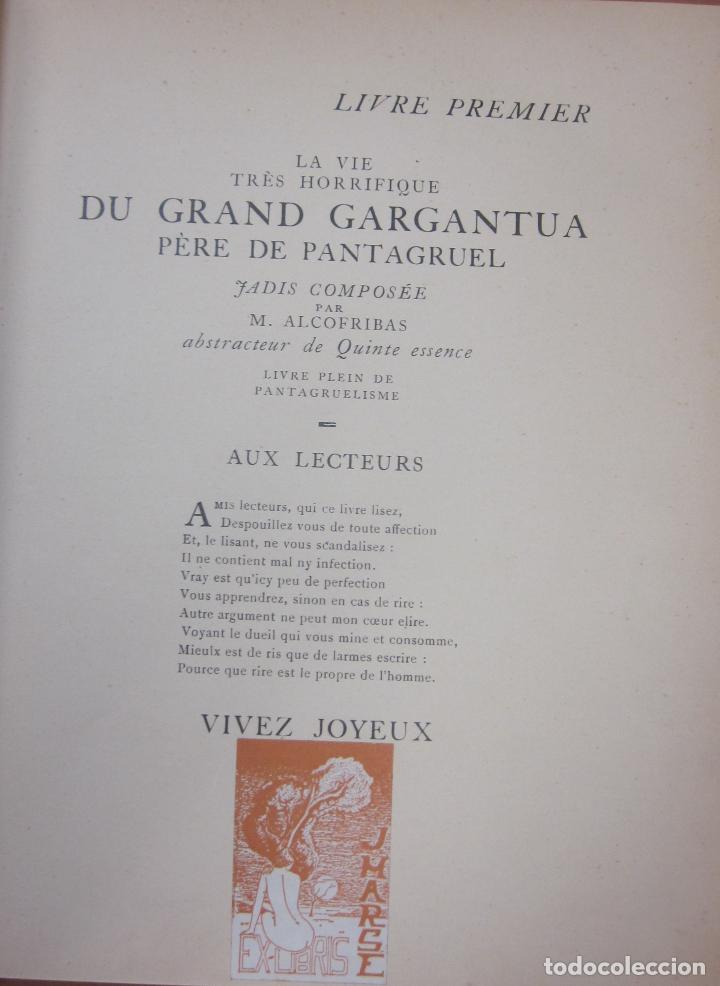 Libros: Gargantua. Ilustrations de Dubout - RABELAIS, FRAN&Ccedil;OIS - Foto 3